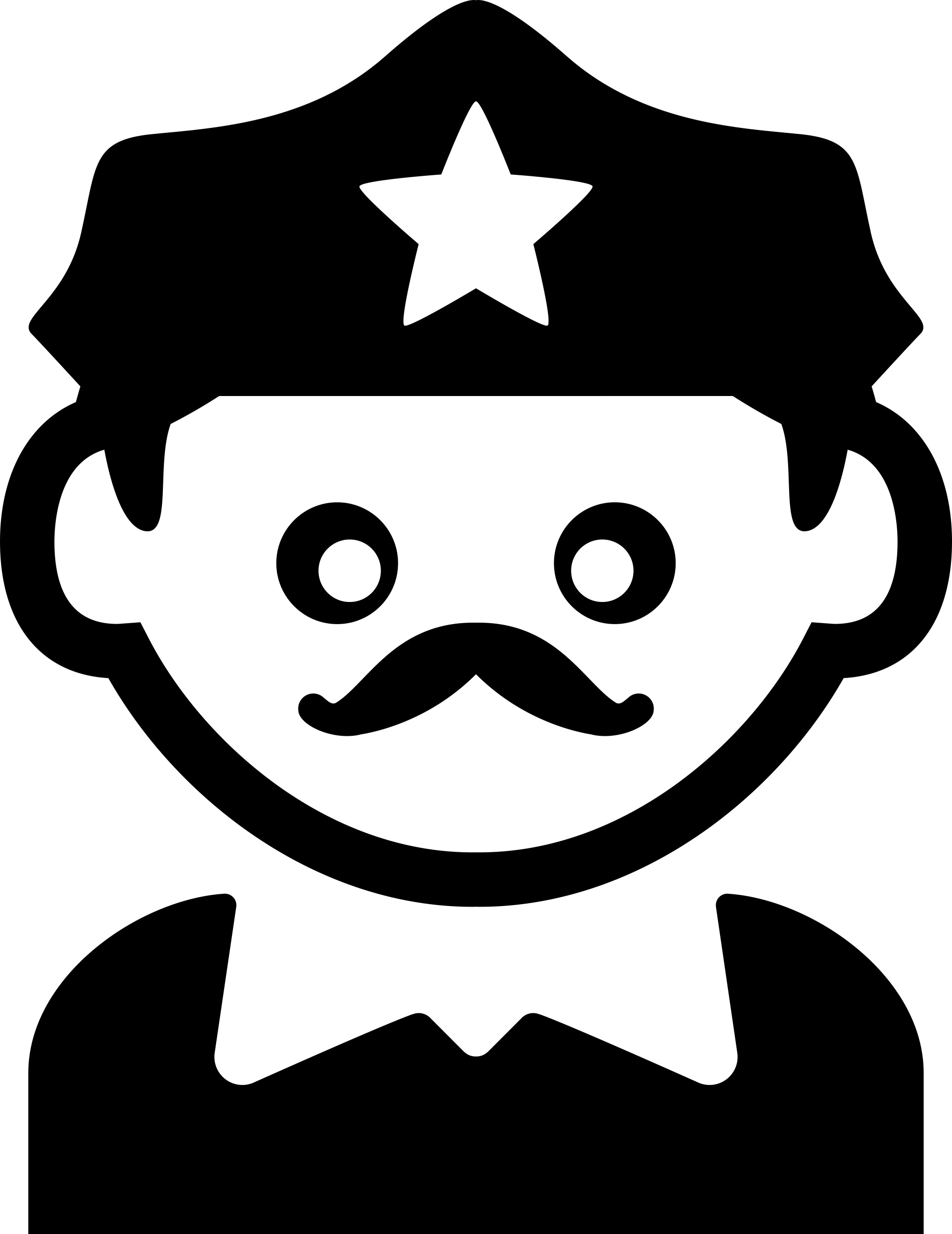 Policeman With Moustache Engraving Svg Design Free Vectors